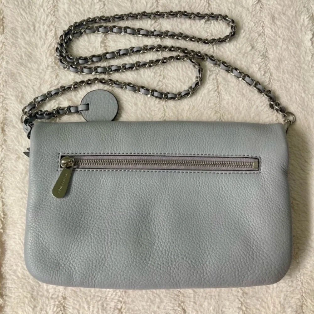 Michael Kors Corrine Crossbody Bag Dove Grey Leather - Picture 7 of 17